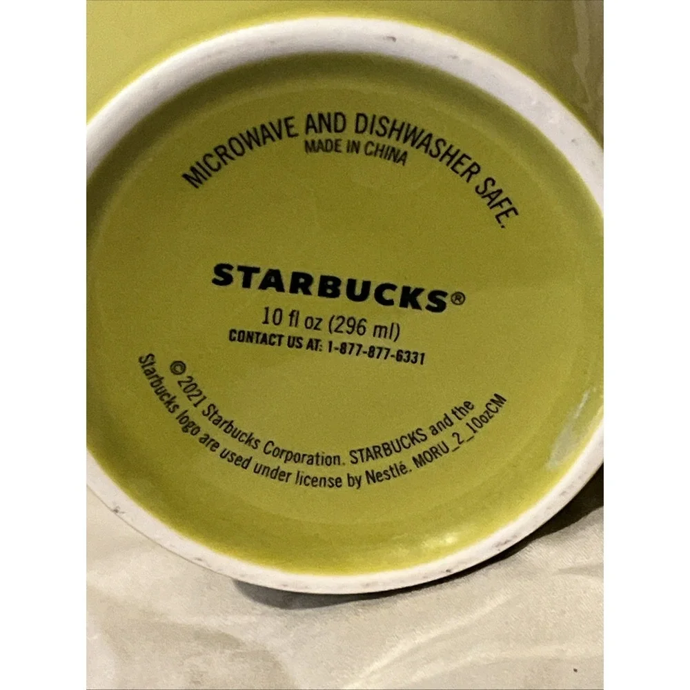 Starbucks Set Of 2 Coffee Cups 10oz‎ In Great Green Color